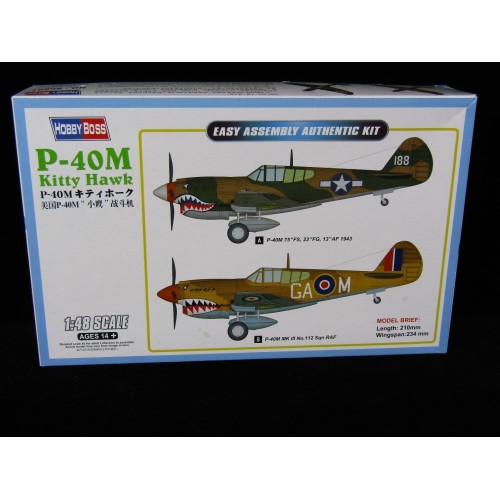 1/48 HobbyBoss P-40M Kitty Hawk Fighter Airplane 85801